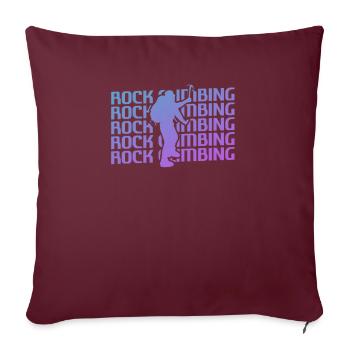 Grimpeur rétro vintage classique - Housse de coussin décorative 45 x 45 cm - bordeaux - Devant