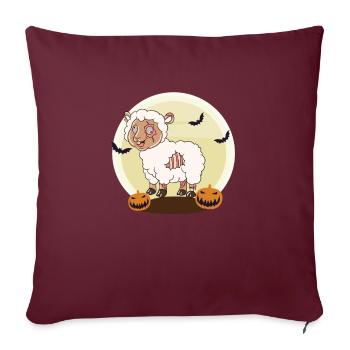 Halloween Zombie Sheep Halloween - Housse de coussin décorative 45 x 45 cm - bordeaux - Devant