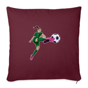 Équipe nationale arabe de football I Football Arabie saoudite - Housse de coussin décorative 45 x 45 cm - bordeaux - Devant