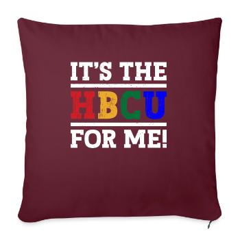 Hbcu Clothing Historic Black College - Housse de coussin décorative 45 x 45 cm - bordeaux - Devant