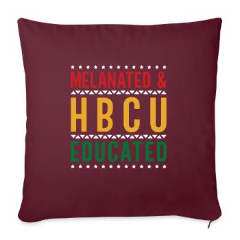 Hbcu Clothing Historic Black College - Housse de coussin décorative 45 x 45 cm - bordeaux - Devant