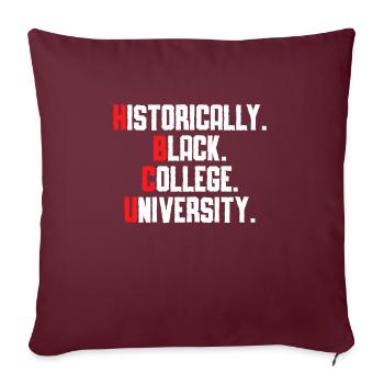 Hbcu Clothing Historic Black College - Housse de coussin décorative 45 x 45 cm - bordeaux - Devant