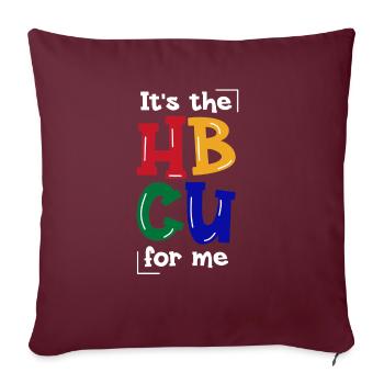 Hbcu Clothing Historic Black College - Housse de coussin décorative 45 x 45 cm - bordeaux - Devant