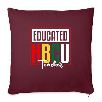 Hbcu Clothing Historic Black College - Housse de coussin décorative 45 x 45 cm - bordeaux - Devant