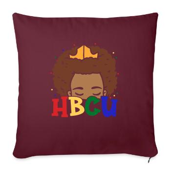 Hbcu Clothing Historic Black College - Housse de coussin décorative 45 x 45 cm - bordeaux - Devant