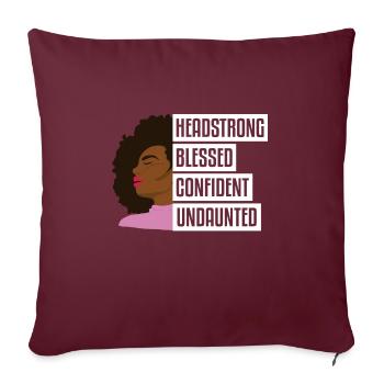 Hbcu Clothing Historic Black College - Housse de coussin décorative 45 x 45 cm - bordeaux - Devant
