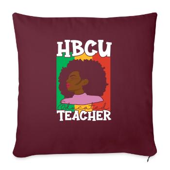 Hbcu Clothing Historic Black College - Housse de coussin décorative 45 x 45 cm - bordeaux - Devant