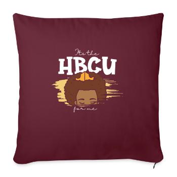Hbcu Clothing Historic Black College - Housse de coussin décorative 45 x 45 cm - bordeaux - Devant