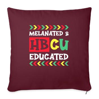 Hbcu Clothing Historic Black College - Housse de coussin décorative 45 x 45 cm - bordeaux - Devant