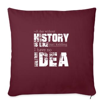 Histoire - Housse de coussin décorative 45 x 45 cm - bordeaux - Devant