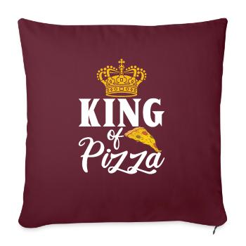 Snack Pizzalove Pizza Lover Gift - Sofa pillowcase 17,3'' x 17,3'' (45 x 45 cm) - burgundy - Front