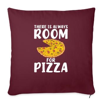 Snack Pizzalove Pizza Lover Gift - Sofa pillowcase 17,3'' x 17,3'' (45 x 45 cm) - burgundy - Front