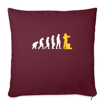 Evolution Beekeeper Chemise d’apiculteur Cadeau - Housse de coussin décorative 45 x 45 cm - bordeaux - Devant