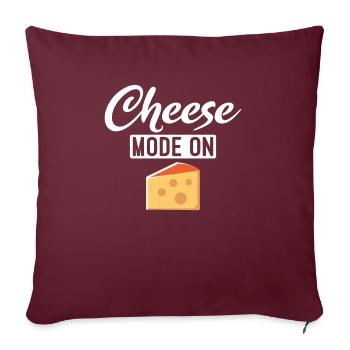 Snack Cheese Lover Cheese Gift - Housse de coussin décorative 45 x 45 cm - bordeaux - Devant