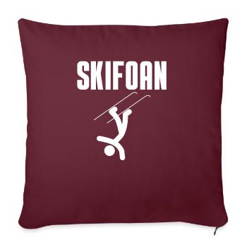 Skifoan - Sofakissenbezug 45 x 45 cm - Burgunderrot - Vorne