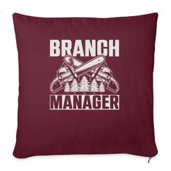 Directeur de succursale Succursales Succursales Forestier forestier - Housse de coussin décorative 45 x 45 cm - bordeaux - Devant