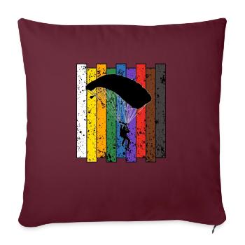 parachute - Housse de coussin décorative 45 x 45 cm - bordeaux - Devant