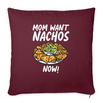 Nacho Lover Nacho Gift Mexican Food - Sofa pillowcase 17,3'' x 17,3'' (45 x 45 cm) - burgundy - Front