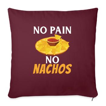 Nacho Lover Nacho Gift Mexican Food - Sofa pillowcase 17,3'' x 17,3'' (45 x 45 cm) - burgundy - Front