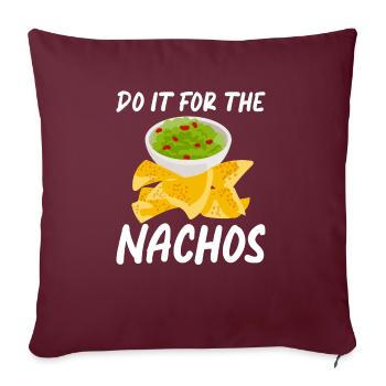 Nacho Lover Nacho Gift Mexican Food - Sofa pillowcase 17,3'' x 17,3'' (45 x 45 cm) - burgundy - Front