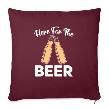Beer Drinker Beer Gifts - Sofa pillowcase 17,3'' x 17,3'' (45 x 45 cm) - burgundy - Front