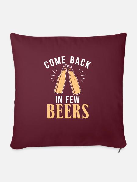 Biertrinker Bier Geschenke - Sofakissenbezug 45 x 45 cm - Burgunderrot