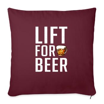 Beer Drinker Beer Gifts - Sofa pillowcase 17,3'' x 17,3'' (45 x 45 cm) - burgundy - Front
