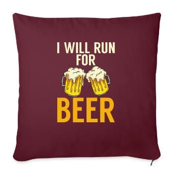 Beer Drinker Beer Gifts - Sofa pillowcase 17,3'' x 17,3'' (45 x 45 cm) - burgundy - Front
