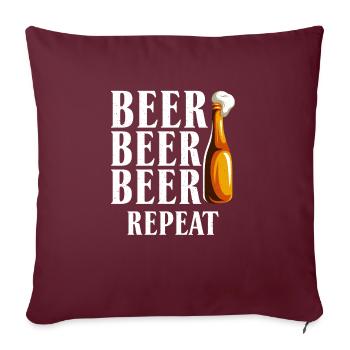 Beer Drinker Beer Gifts - Sofa pillowcase 17,3'' x 17,3'' (45 x 45 cm) - burgundy - Front