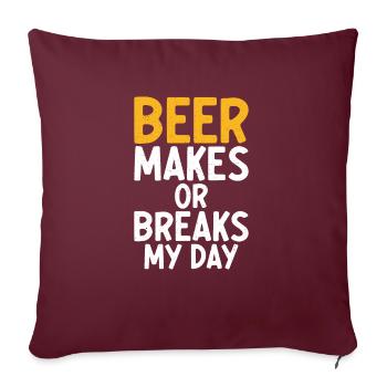 Beer Drinker Beer Gifts - Sofa pillowcase 17,3'' x 17,3'' (45 x 45 cm) - burgundy - Front