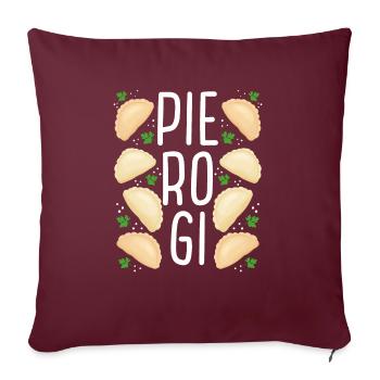 Pierogi Lover Pierogi Maker Polish Pierogi Squad - Sofakissenbezug 45 x 45 cm - Burgunderrot - Vorne