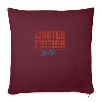Edition Limitée 1976 Millésime - Housse de coussin décorative 45 x 45 cm - bordeaux - Devant