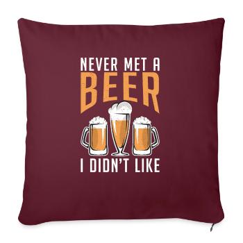 Beer Drinker Beer Gifts - Sofa pillowcase 17,3'' x 17,3'' (45 x 45 cm) - burgundy - Front