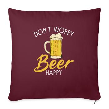 Beer Drinker Beer Gifts - Sofa pillowcase 17,3'' x 17,3'' (45 x 45 cm) - burgundy - Front
