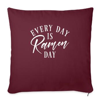 Ramen Lover - Sofa pillowcase 17,3'' x 17,3'' (45 x 45 cm) - burgundy - Front