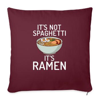 Ramen Liebhaber - Sofakissenbezug 45 x 45 cm - Burgunderrot - Vorne