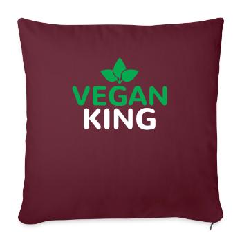 Veggie Lover Vegan Gift - Sofa pillowcase 17,3'' x 17,3'' (45 x 45 cm) - burgundy - Front