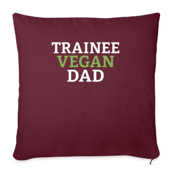 Veggie Lover Vegan Gift - Sofa pillowcase 17,3'' x 17,3'' (45 x 45 cm) - burgundy - Front