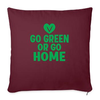 Veggie Lover Vegan Gift - Sofa pillowcase 17,3'' x 17,3'' (45 x 45 cm) - burgundy - Front