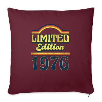 Edition Limitée 1976 Millésime - Housse de coussin décorative 45 x 45 cm - bordeaux - Devant