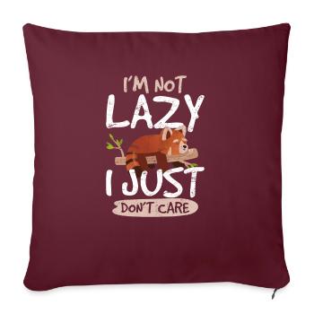 Red Panda Love Lazy Panda Bear For Women Zoologist - Sofakissenbezug 45 x 45 cm - Burgunderrot - Vorne
