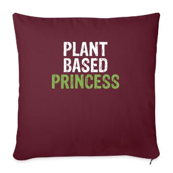 Veggie Lover Vegan Gift - Sofa pillowcase 17,3'' x 17,3'' (45 x 45 cm) - burgundy - Front