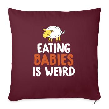 Veggie Lover Vegan Gift - Sofa pillowcase 17,3'' x 17,3'' (45 x 45 cm) - burgundy - Front
