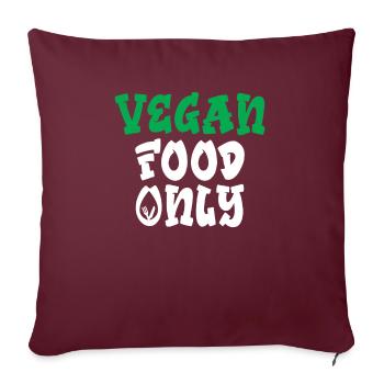 Veggie Lover Vegan Gift - Sofa pillowcase 17,3'' x 17,3'' (45 x 45 cm) - burgundy - Front
