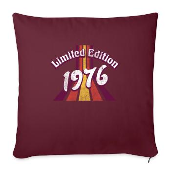 Edition Limitée 1976 Millésime - Housse de coussin décorative 45 x 45 cm - bordeaux - Devant
