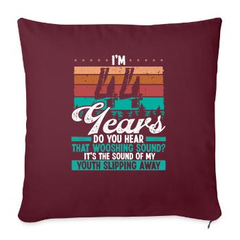 44 Year Old Funny Getting Old Humor Birthday Idea - Sofakissenbezug 45 x 45 cm - Burgunderrot - Vorne