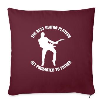 Guitariste Papa Guitares Papa Guitare Musicien - Housse de coussin décorative 45 x 45 cm - bordeaux - Devant