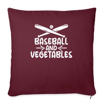 Vegetable Lover Vegetarian Gifts - Sofa pillowcase 17,3'' x 17,3'' (45 x 45 cm) - burgundy - Front
