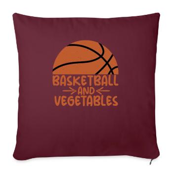 Vegetable Lover Vegetarian Gifts - Sofa pillowcase 17,3'' x 17,3'' (45 x 45 cm) - burgundy - Front