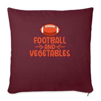 Vegetable Lover Vegetarian Gifts - Sofa pillowcase 17,3'' x 17,3'' (45 x 45 cm) - burgundy - Front
